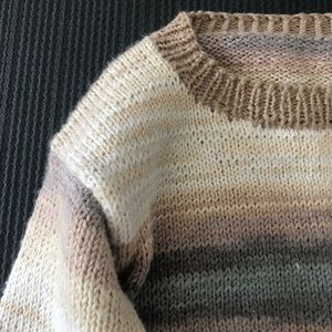 Handmade warm wool sweater for KID